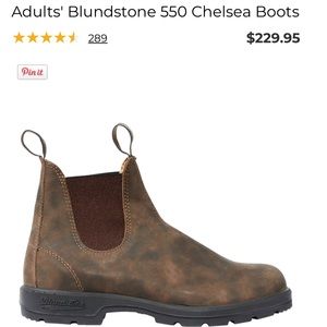 Blundstone 550 Chelsea Boots Rustic Brown Men's 11